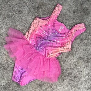 wonder nation Pink and Purple Mermaid Tutu Leotard
